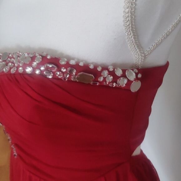 Speechless Strapless Red Dress Size 7 - Picture 3 of 5